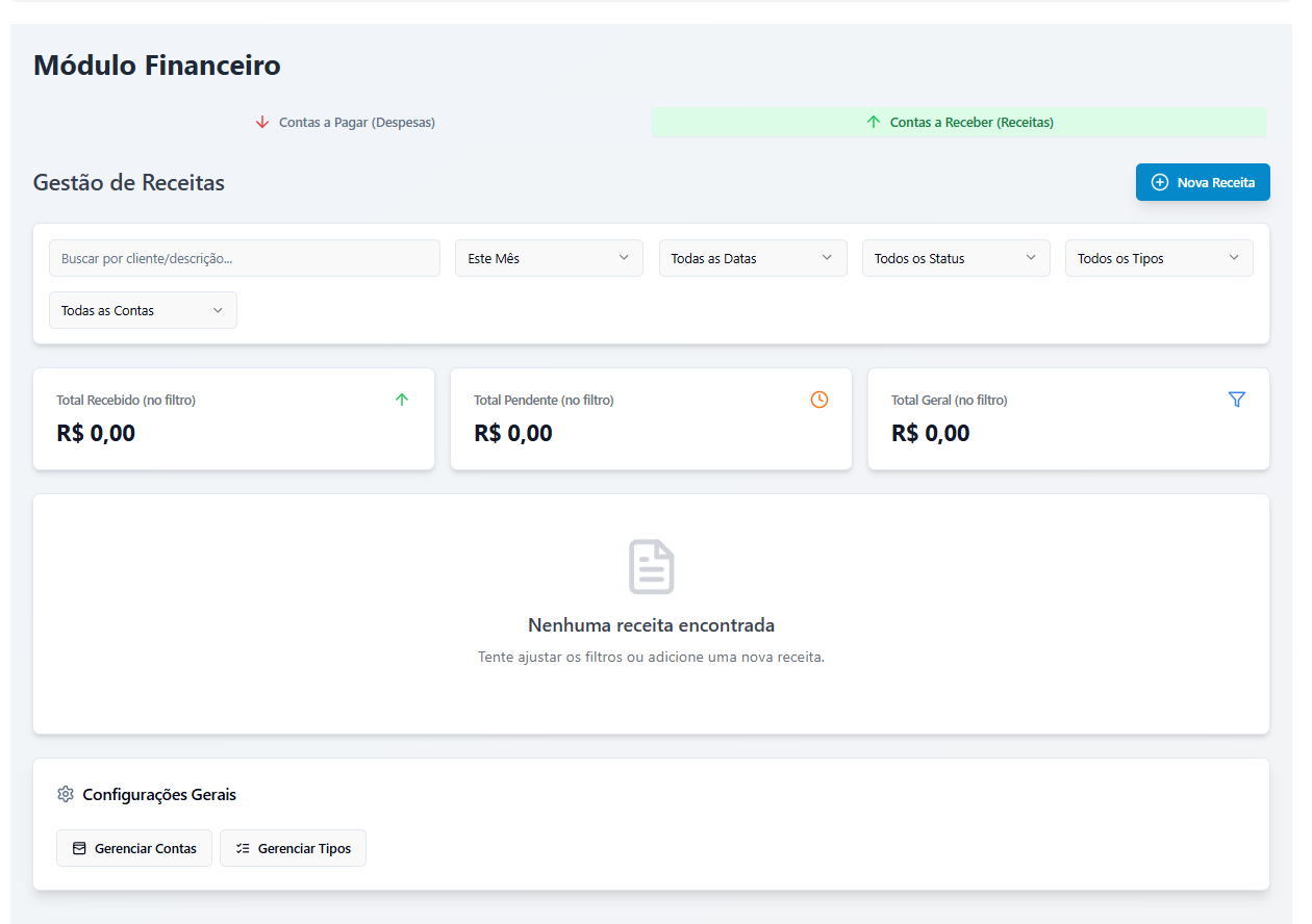 Módulo Financeiro